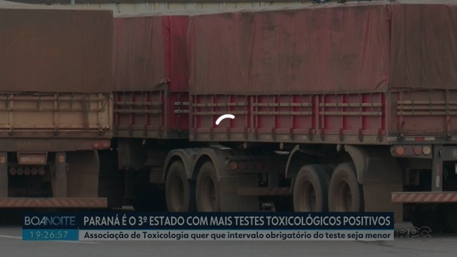 Paraná é o 3º estado com mais motoristas reprovados no exame toxicológico